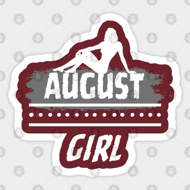 Birthday Gifts for Women August Girl August Woman Pose Style. Sticker by ClorindaDeRose